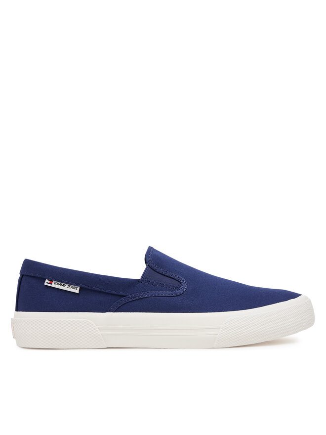 Tommy Jeans Tenisówki Tommy Jeans Slip On Canvas Color EM0EM01544 Granatowy