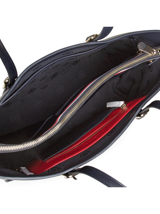 Kabelka Tommy Hilfiger Honey Med Tote AW0AW08804 Tmavomodra eobuv.sk