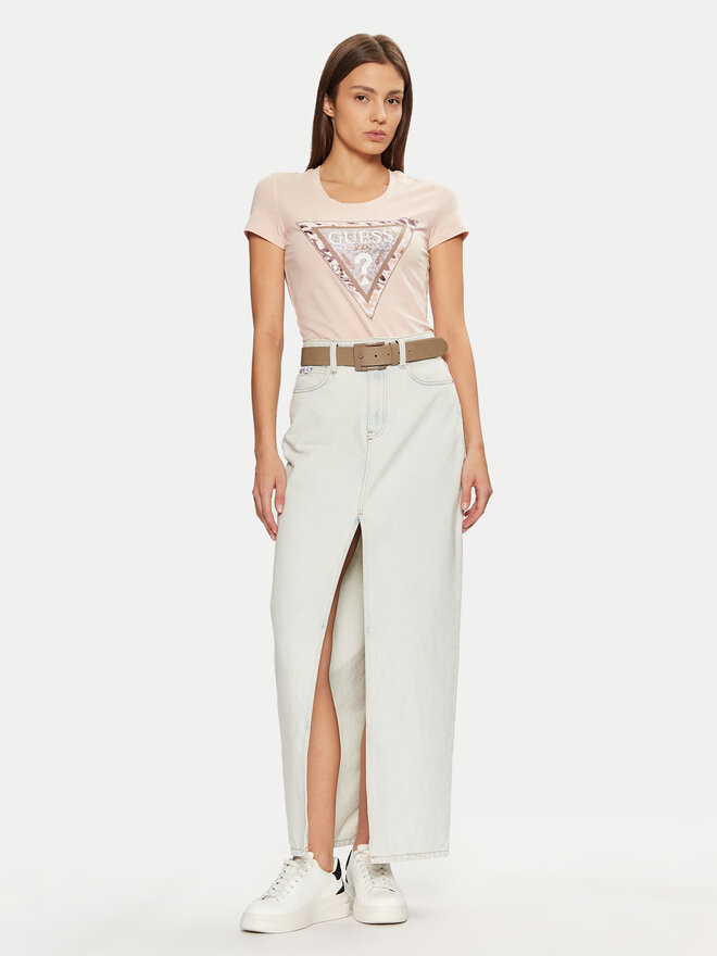 Guess Guess Majica W5RI22 J1314 Écru Regular Fit