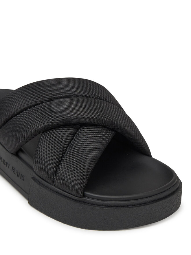 Tommy Jeans Klapki Tommy Jeans Tjw Flatform Sandal EN0EN02775 Czarny
