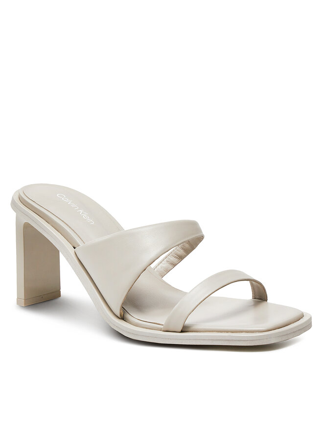 Calvin Klein Шльопанці Calvin Klein Heel Slide 70 Lth HW0HW02072 Бежевий