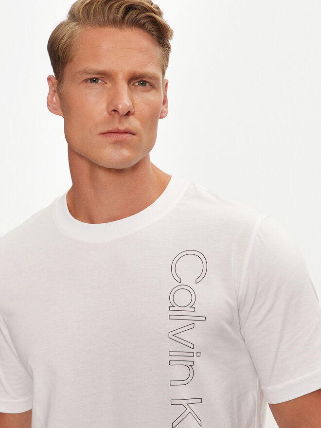 Calvin Klein Performance Calvin Klein Performance Camiseta 00GMF4K113 Blanco Regular Fit