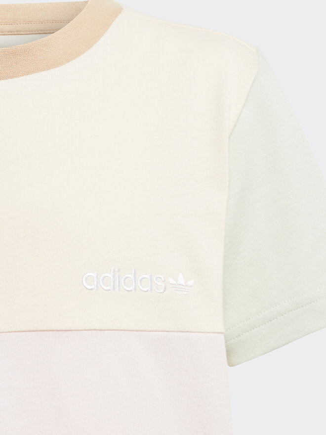 adidas adidas Футболка Colourblock T-Shirt HK9819 Бежевий Regular Fit