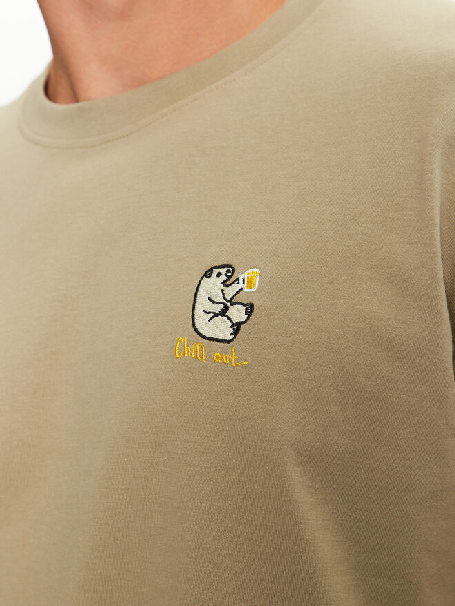Lindbergh Lindbergh T-Shirt 30-400235 Grün Relaxed Fit