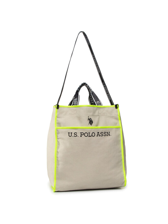 U.S. Polo Assn. Дамска чанта U.S. Polo Assn. Halifax M Shopping Bag BEUHX2832WUY/503 Бежов