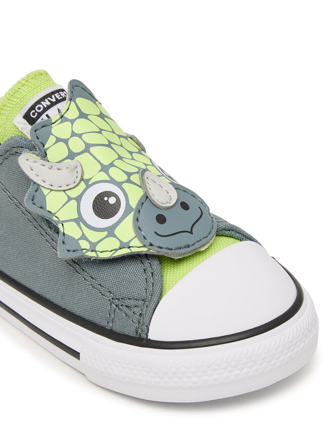 Converse Sneakers aus Stoff Converse Chuck Taylor All Star One Strap Dinos Easy-On A15901C Grau
