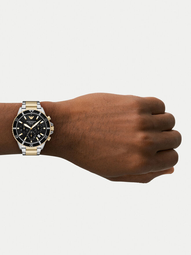 Emporio Armani Pulkstenis Emporio Armani World Explorer AR11680 Sudraba