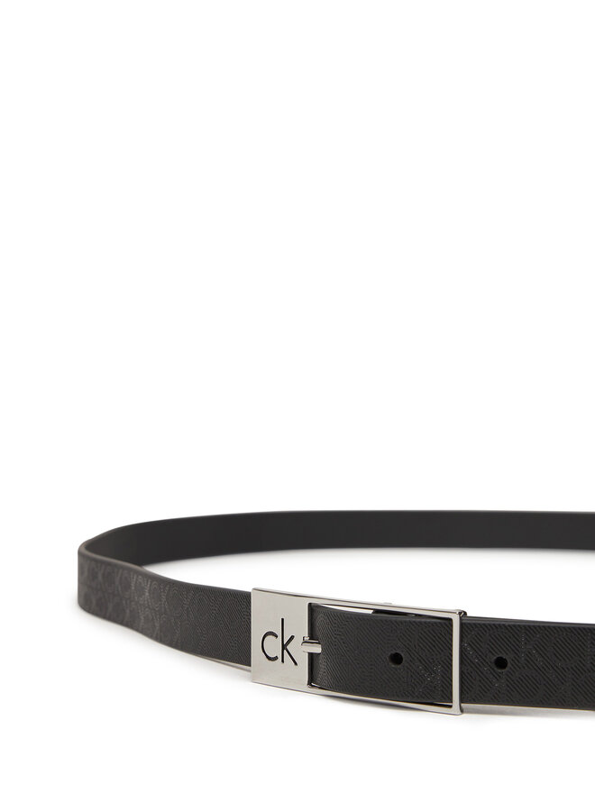 Calvin Klein Pasek Damski Calvin Klein Ck Cut Square Buckle 2.0_Mono K60K613243 Czarny