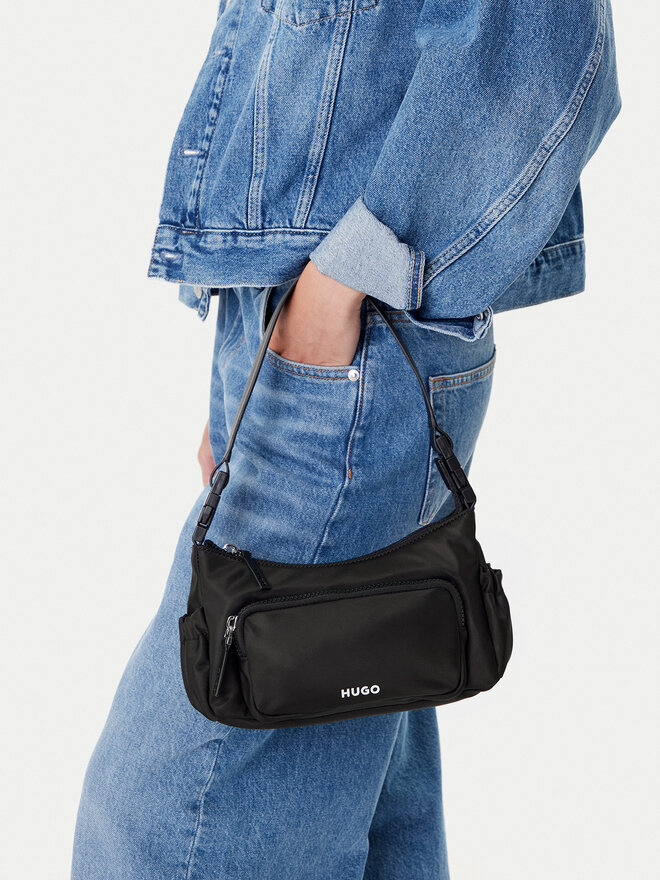 HUGO Geantă HUGO Bel Shoulder 50547092 Negru