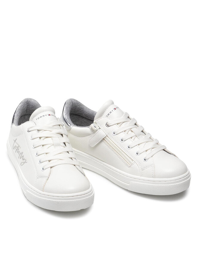 Tommy Hilfiger Αθλητικά Tommy Hilfiger Low Cut Lace-Up Sneaker T3A4-31163-1190 Λευκό