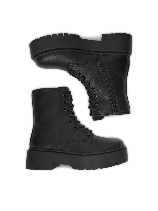 DeeZee Botines planos DeeZee CEO-H120101-01 Negro