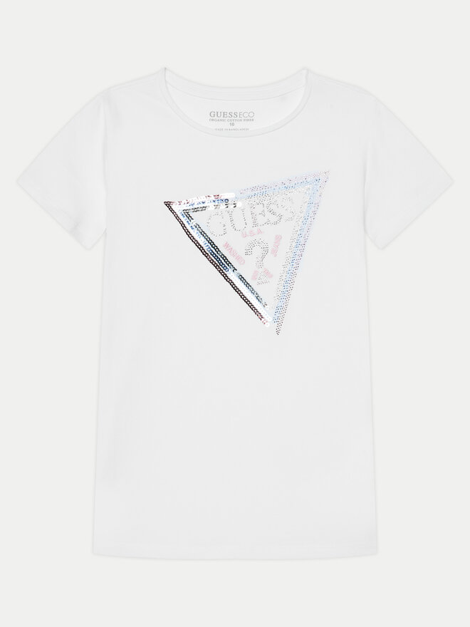 Guess Guess Marškinėliai J5RI12 K6YW4 Balta Regular Fit