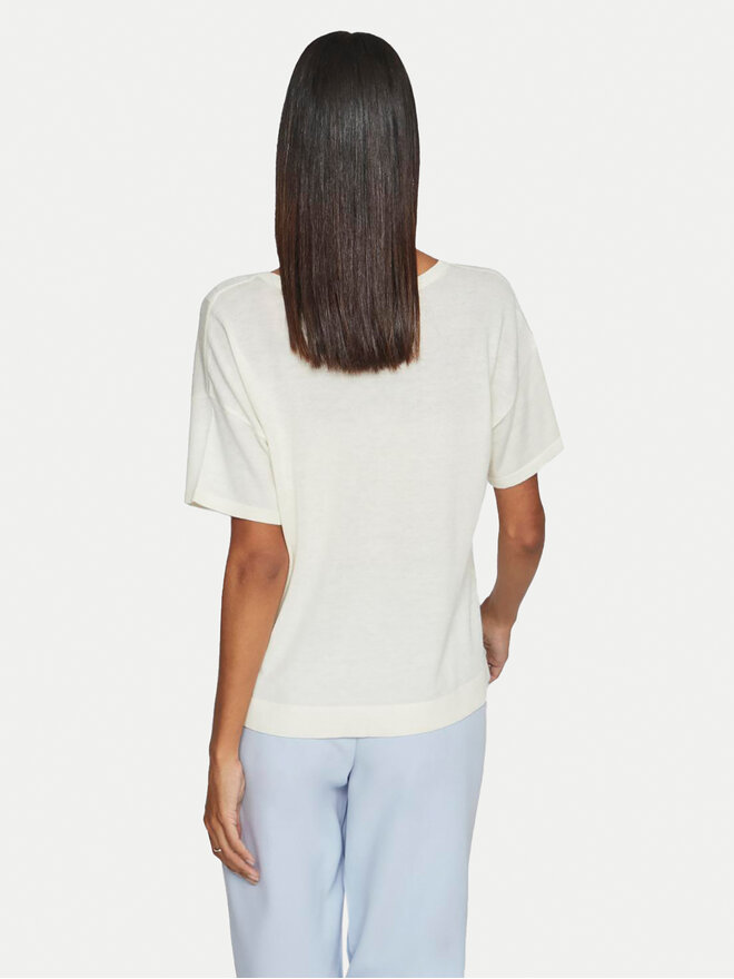 Vila Vila Camiseta Abella 14089540 Blanco Relaxed Fit