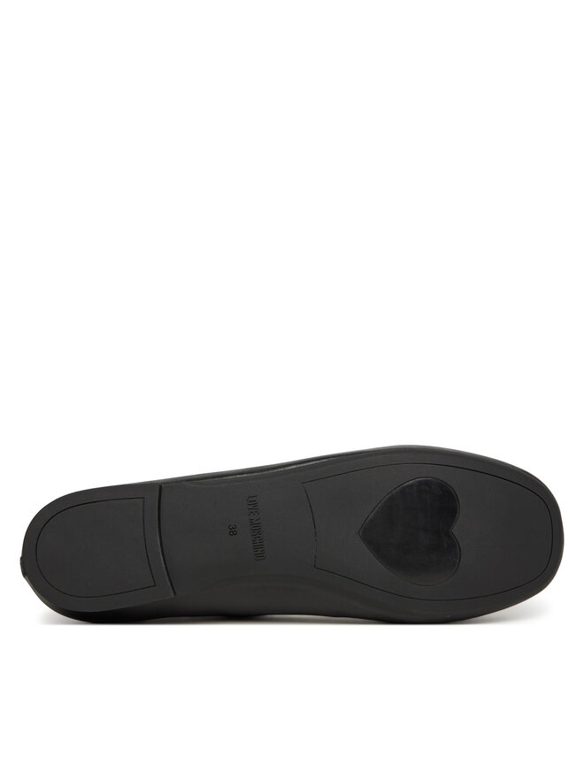 LOVE MOSCHINO Baleriny LOVE MOSCHINO JA11051G0MIE0000 Czarny