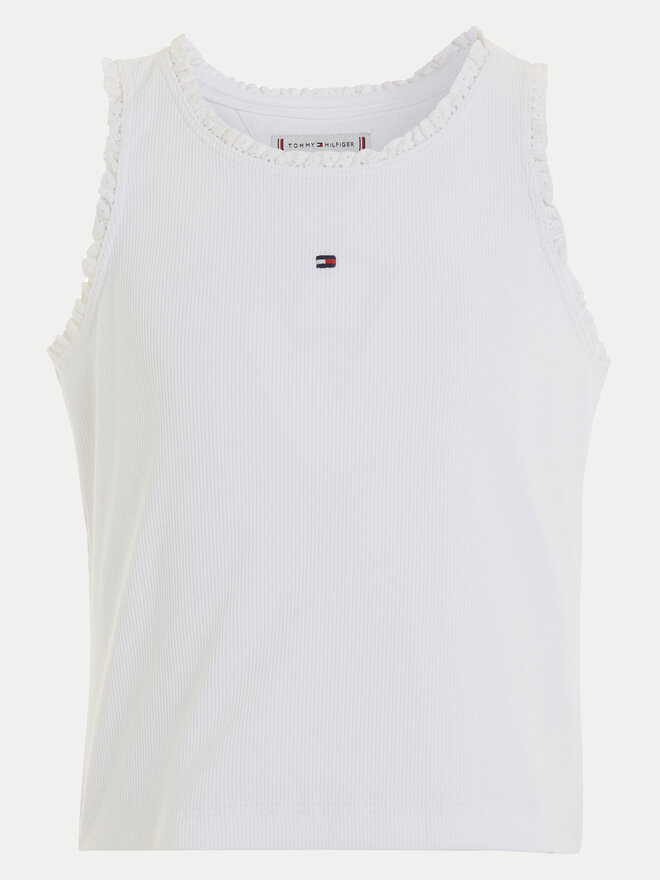 Tommy Hilfiger Tommy Hilfiger Τοπ Essential KG0KG07905 Λευκό Regular Fit
