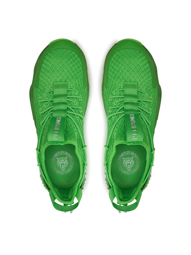 Plein Sport Sneakersy Plein Sport SADS USC0522 STE003N Zelená