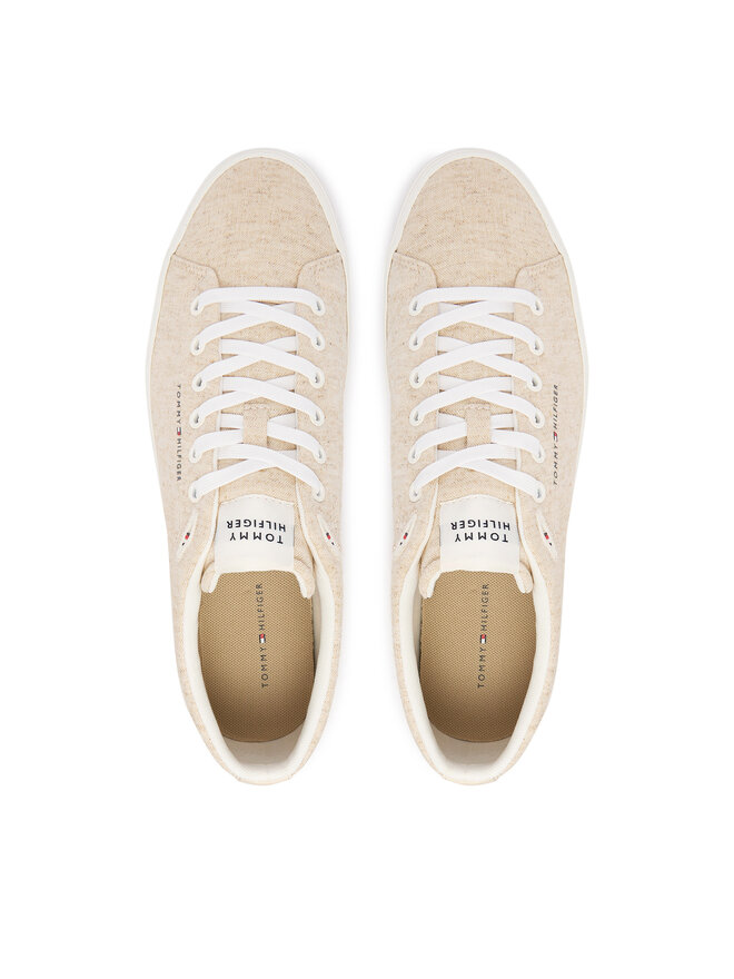 Tommy Hilfiger Sneakers Tommy Hilfiger Th Hi Vulc Core Low Chambray FM0FM05818 Beige