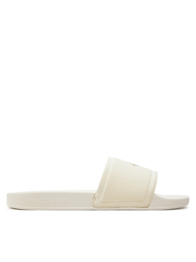 Calvin Klein Jeans Iešļūcenes Calvin Klein Jeans Slide Institutional Metallic YM0YM01018 Pelēks