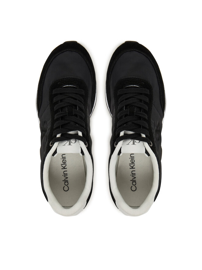 Calvin Klein Αθλητικά Calvin Klein Retro Runner Lace Up Nylon Mg YW0YW01990 Μαύρο