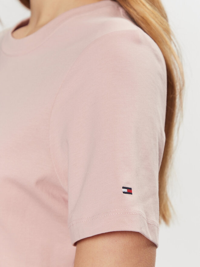 Tommy Hilfiger Tommy Hilfiger Camiseta WW0WW43895 Rosa Regular Fit