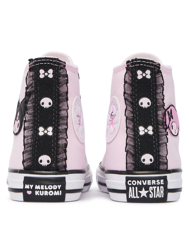 Converse Sneakers aus Stoff Converse Chuck Taylor All Star Hi X My Melody Kuromi A21838C Hellrosa