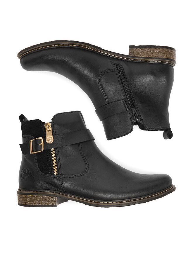 Rieker Μποτάκια Rieker Z4959-00 Μαύρο