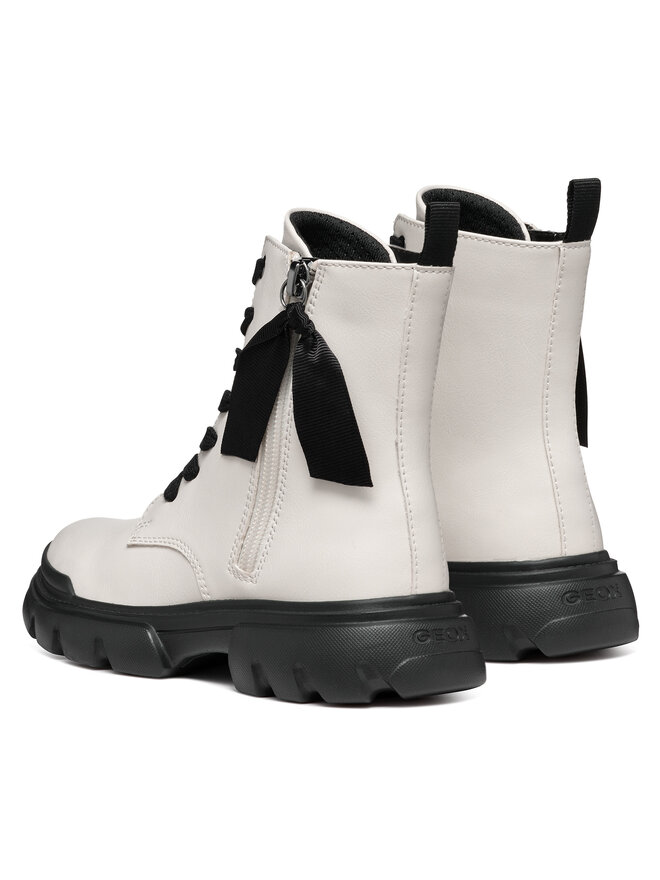 Geox Ботуши Geox J Junette Girl J36HVG 000BC C1M9B M Екрю