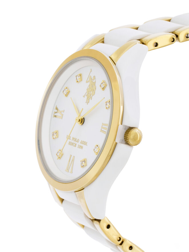 U.S. Polo Assn. Uhr U.S. Polo Assn. Selena USP8382YG Weiß