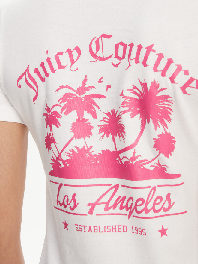 Juicy Couture Juicy Couture Camiseta La Beach JCWCT125319 Blanco Regular Fit