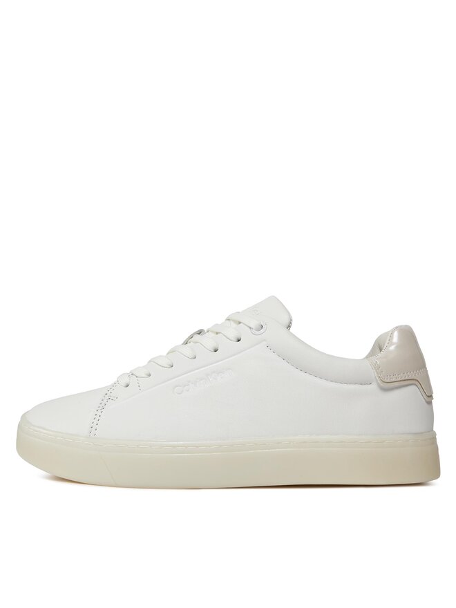 Calvin Klein Sportcipők Calvin Klein Cupsole Lace Up Pearl HW0HW01897 Fehér