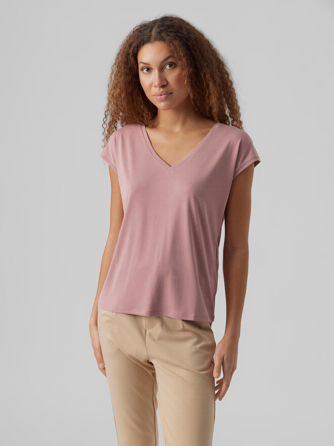 Vero Moda Vero Moda Póló Filli 10247666 Rózsaszín Regular Fit
