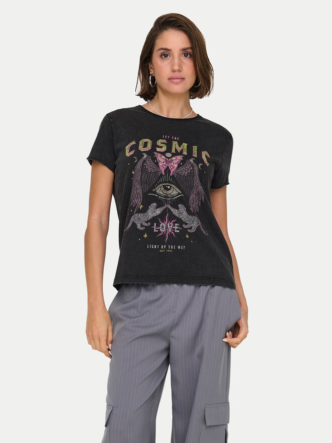 ONLY ONLY T-shirt Lucy 15336965 Crna Regular Fit