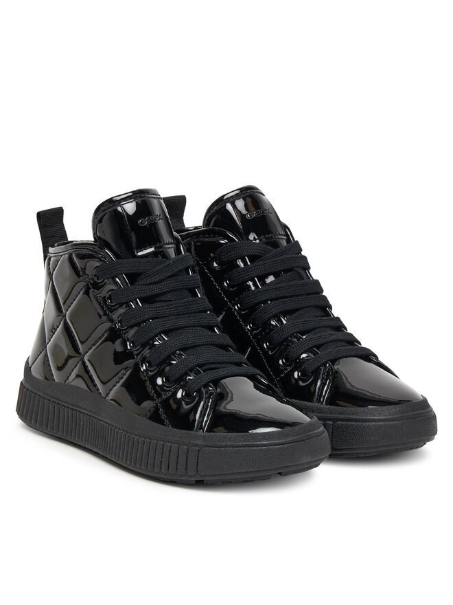 Geox Sneakersy Geox J Laquinny J56M3F 000HH C9999 S Černá