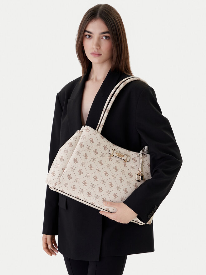 Guess Сумка Guess Carrie Logo HWGP98 98220 Écru