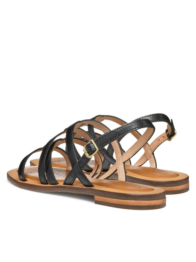 Geox Sandales Geox D Sozy Qc D55YFA 0001J C9999 Melns