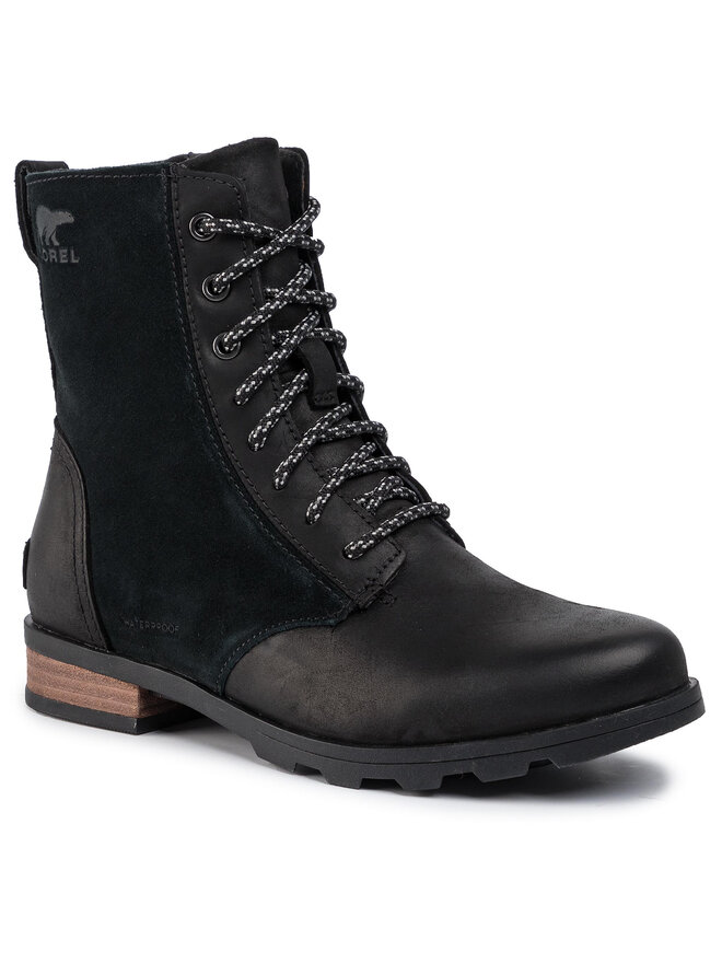Bottines Sorel Emelie Short Lace NL3309 Noir chaussures