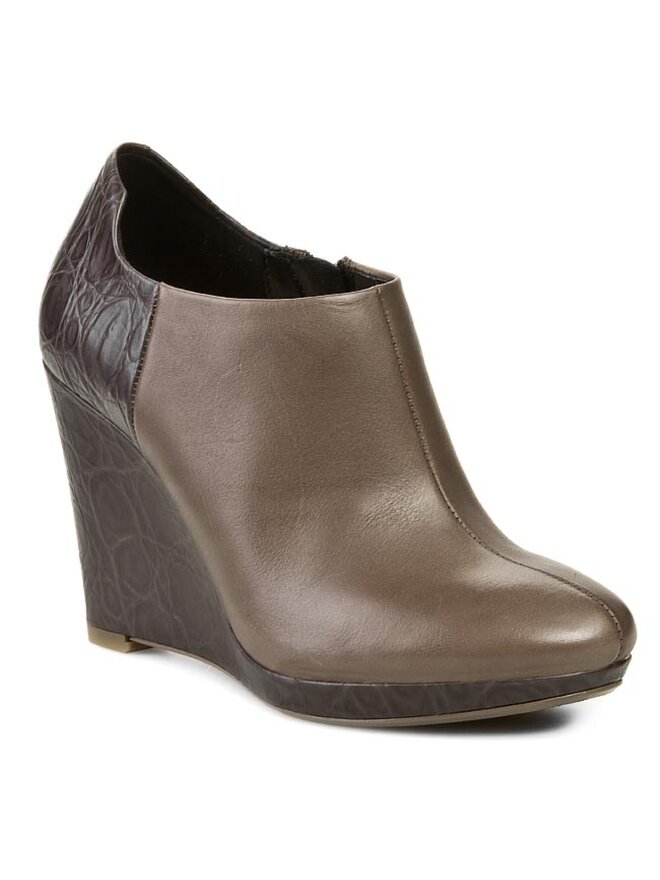 Clarks Poltopánky Clarks Comet Ice 261009684 Hnedá