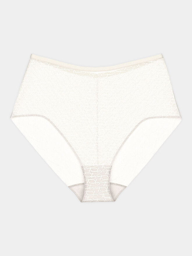 Triumph Triumph Klasične spodnje hlačke z visokim pasom Signature Sheer Maxi EX 10215936 Écru