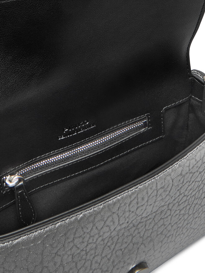 PINKO Handtasche PINKO Love One Mini Slouchy Fl AI 25-26 PLTT 104340 A2JT Silberfarben