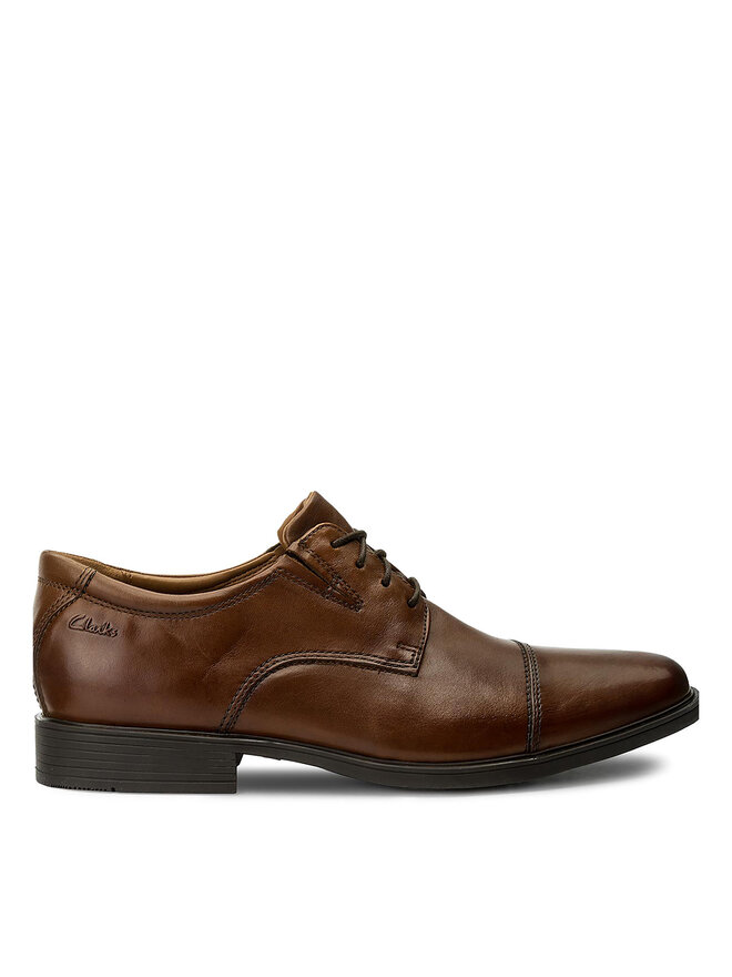 Clarks Półbuty Clarks Tilden Cap 261300967 Brązowy