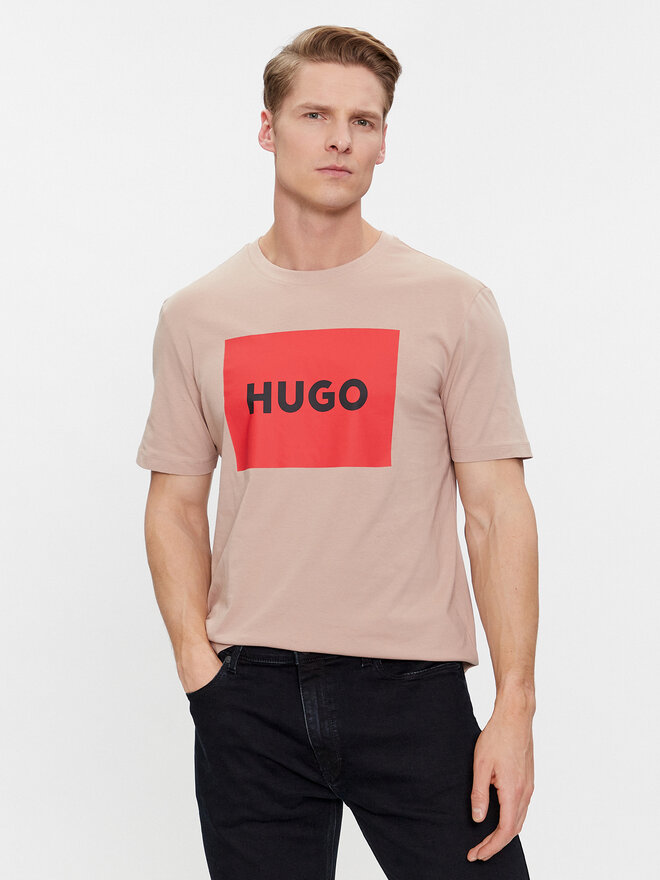 HUGO HUGO Camiseta Dulive222 50467952 Beis Regular Fit