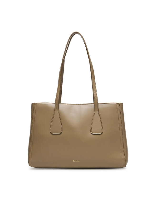 Calvin Klein Handtasche Calvin Klein Ck Medium Work Tote LV04F3442G Beige
