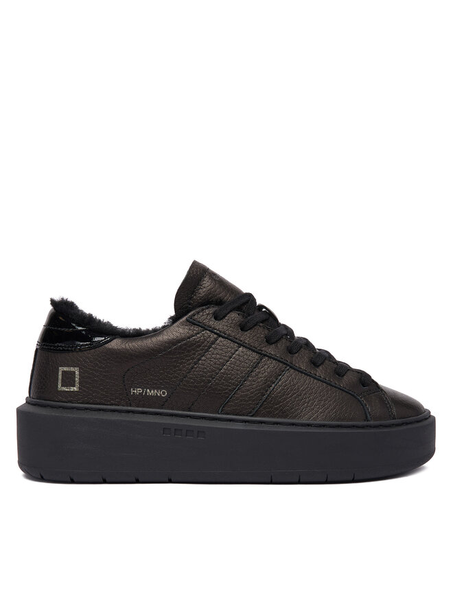 D.A.T.E. Снікерcи D.A.T.E. Hill Low Fur Platform W431-HPF-MN Чорний