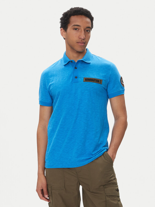 Aeronautica Militare Aeronautica Militare Poloshirt 251PO1865J680 Blau Regular Fit