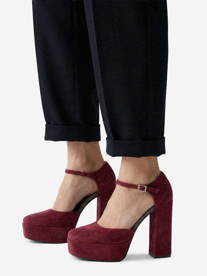Eva Minge Pumps Eva Minge EO-NIKI-E340-70H Dunkelrot