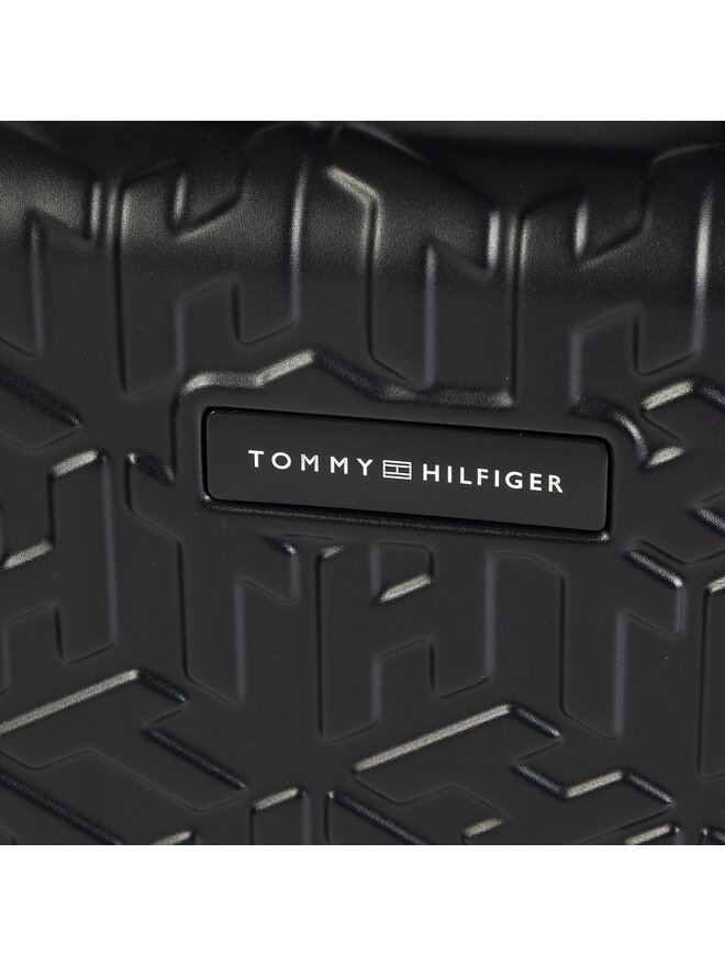 Tommy Hilfiger Kabīnes koferis Tommy Hilfiger Tommy Monogram Case 20 AU0AU01063 Melns