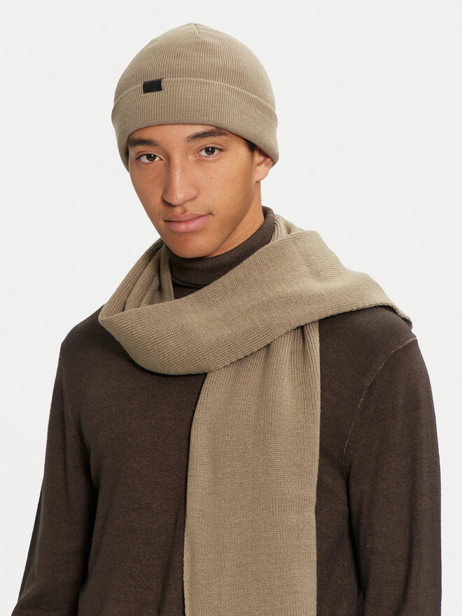 Jack&Jones Sál és sapka szett Jack&Jones 12163827 Bézs
