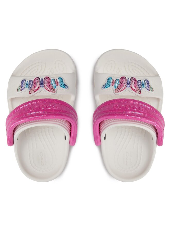 Crocs Pantoletten Crocs Classic Embellished Sandal T 207803 Weiß