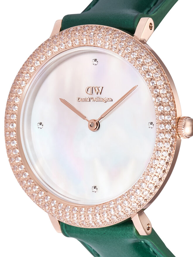 Daniel Wellington Zegarek Daniel Wellington Crystalline Bezel 32 DW00100826 Różowe złoto