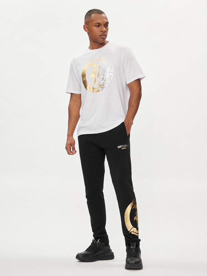Just Cavalli Just Cavalli T-Shirt 76OAHG05 Λευκό Regular Fit